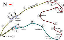 Tracé de la course