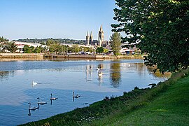 River and cathedral at Truro