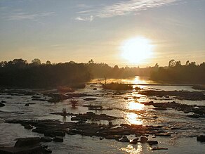 Sonnenaufgang am Fluss Vaal