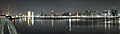 Skyline of Abu Dhabi emirate viewed from the Marina.