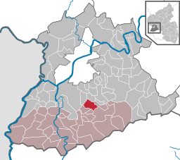 Läget för Lampaden i Trier-Saarburg