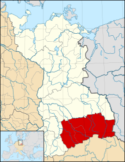Markgrafschaft Meißen (merah) pada sekitar awal abad ke-11.