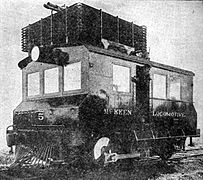 McKeen gasoline-engined switching locomotive, 1921.