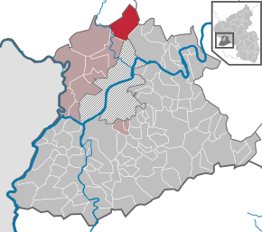 Poziția ortsgemeinde Zemmer pe harta districtului Trier-Saarburg