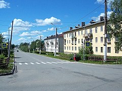 Rue Svirskaïa à Podporojié.