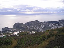 A view of Panza from the Mount Epomeo.