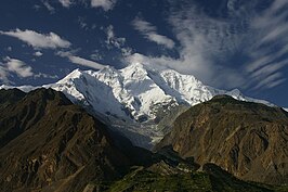 Noordwestkant van de Rakaposhi