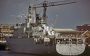 PO4 Carlskrona Swedish minelayer in Portsmouth