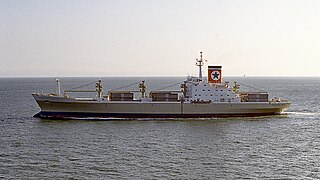 Container ship Scottish Star in the Solent