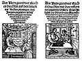 Two arithmetic books published in 1514 – Köbel (left) using a calculation table and Böschenteyn using numerals