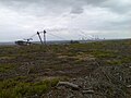 Tagebau mit Kraftwerk Boxberg im Hintergrund