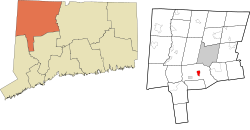 Litchfield's location within the Northwest Hills Planning Region and the state of Connecticut