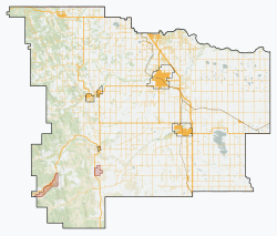 Okotoks is located in Foothills County