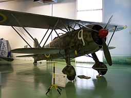 Fiat CR.42 Ruotsin ilmavoimien väreissä.