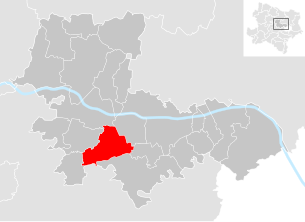 Lage der Gemeinde Michelhausen im Bezirk Tulln (anklickbare Karte)