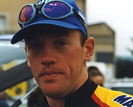 Tom Steels als Belgisch kampioen in 1998.