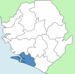 Location of Distrik Bonthe