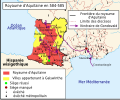 Royaume d'Aquitaine en 585 (Gondovald).