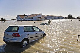 Submersion marina après la tempèsta Xynthia en lo 2010