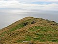 The summit ridge, looking towards Loch Ryan