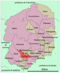 Tochigi – Mappa