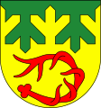 stilisierter Tannenschnitt im Wappen von Heinersdorf an der Tafelfichte/CZ