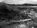 Aerial showing destruction resulting from raid on Truk