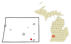 Location of Otsego, Michigan