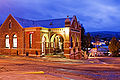 Omeo Post Office by night