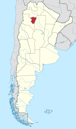 Location of Tucumán within Argentina