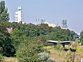 Vistas a la antigua estación y la industria Leuna Werke