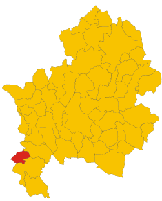 Localizarea Conca Casale în Provincia Isernia