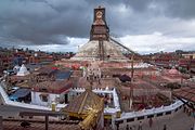 One of Nepal's World Heritage Sites, the Boudha Stupa