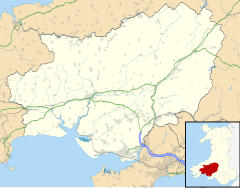 Tycroes is located in Carmarthenshire