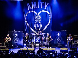 The Amity Affliction performing in 2015