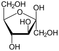 Heksoza: β-D-fruktofuranoza