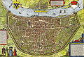 Braun Hogenberg:Map of Cologne, ca. 1600