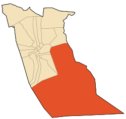 Location of Douar El Ma commune within El Oued Province