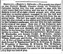 Match report for Callander v Eastern, Glasgow Herald, 20 June 1873.jpg