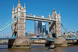 PLA tug Impulse passing Tower Bridge