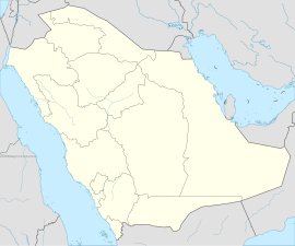 Poloha mesta na mape Saudskej Arábie