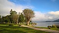 Promenade on the lake Tegernsee