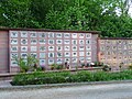 A columbarium at the Bergfriedhof in Heidelberg, Baden-Württemberg, Germany