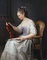 Junge Dame mit Violine, 1773, Stockholm, Schwedisches Nationalmuseum