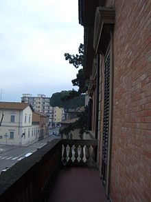 Balcone del palazzo comunale di Borgo San Lorenzo