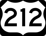 Straßenschild des U.S. Highways 212