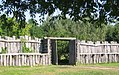 Re-construction of a mediaeval palisade