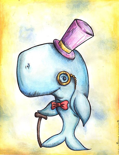 File:Watercolor cartoon whale by mma62-d8z7gta.jpg