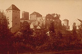 Het kasteel rond het jaar 1875