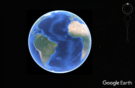 Скриншот программы Google Earth